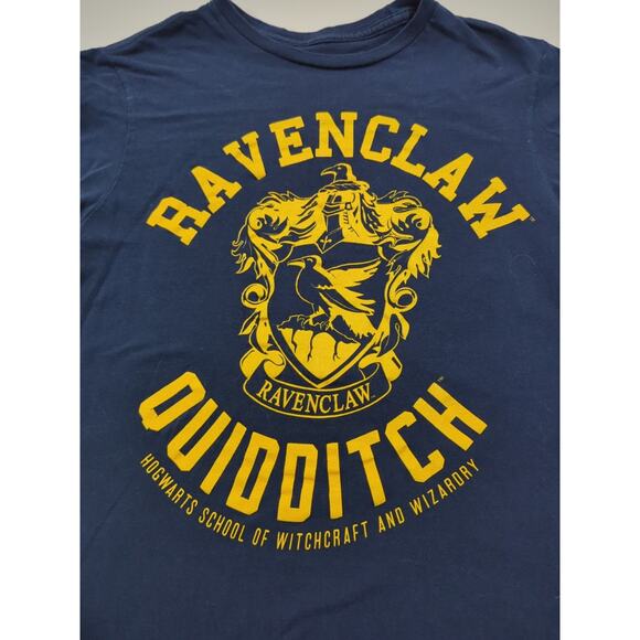 Harry Potter Small Navy Blue Ravenclaw Hogwarts Quidditch T-shirt Short Sleeve - Picture 2 of 4